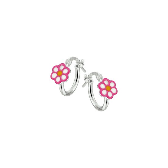 Yep! - Boucles d'oreille anneaux Fleur - Argent