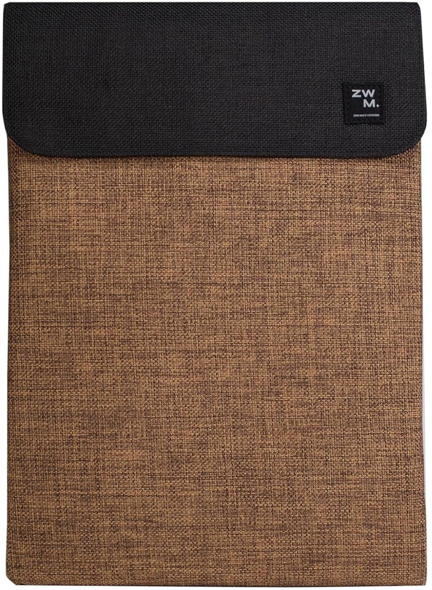 Compostable sleeve made from jute/burlap for MacBooks & Laptops 12-14' (Brown/Black)