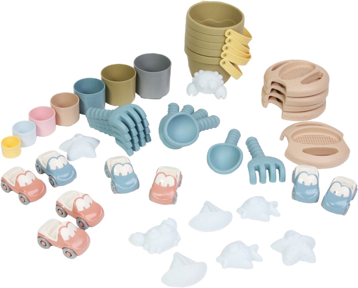 Dantoy TINY BIOplastic speelset (43-delig).