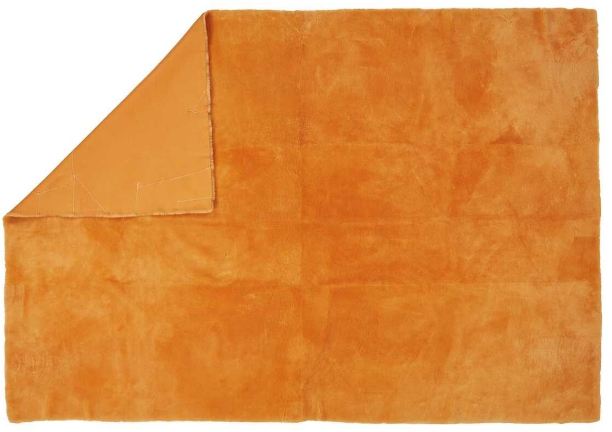 Sheepskin House - Plaid van Kortharige Schapenvacht - Tweezijdig - 140x200cm - 140x200 cm