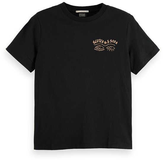 Scotch & Soda Small Chest Artwork Regular Fit T-Shirt