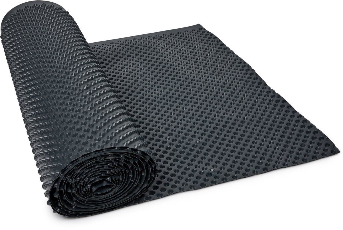Garronda Noppenfolie HDPE met Hoge Drukvastheid – Muurbescherming en Bouwafdichting – Drainagelaag voor Kelders – Funderingsmuren - Verhoogde bloembedden - Wortelbescherming – 1 m x 10 m - GD-0160