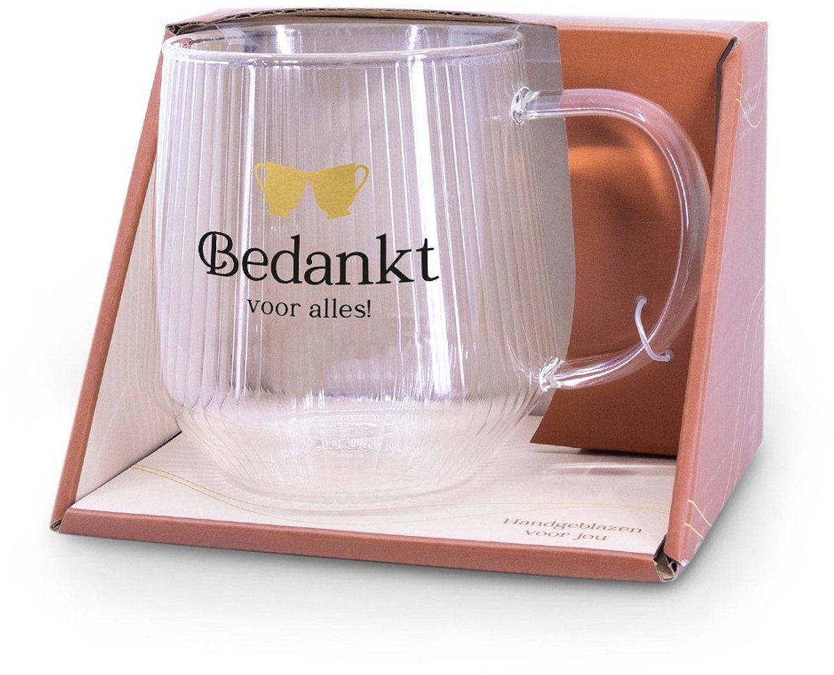 Theeglas - Bedankt voor alles