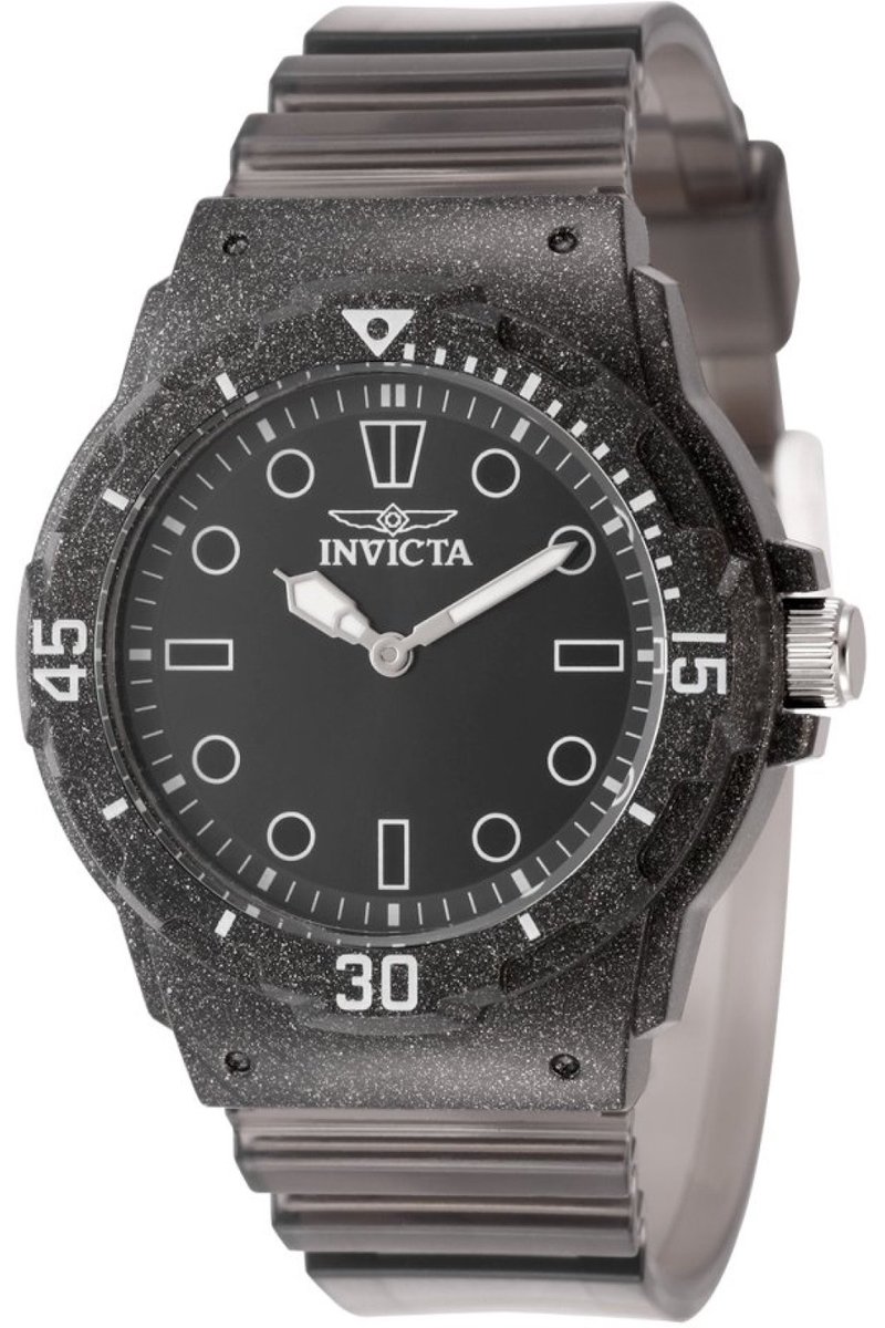 Invicta Celestial 49208 Dames Horloge - Waterdicht - Analoog - Quartz Uurwerk - Plastic met zwarte Wijzerplaat - 35mm