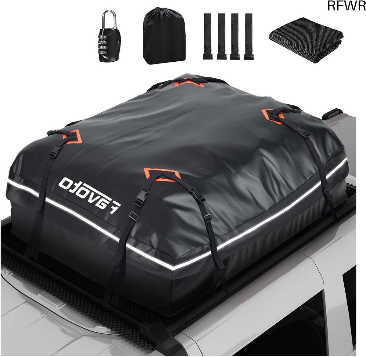 RFWR® Opvouwbare dakkoffer 425L - Waterdicht en Antislip voor Auto's en SUV's
