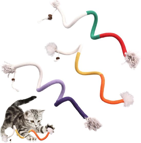 KOSDFOGE Cat Whack A Mole Toy, Kattenverrijkingsspeelgoed Voor Binnenkatten, 3-in-1 Kattenkartonnen Doos Om Veel Plezier Te Maken, Interactief Kattenspeelgoed Om Verveling Te Verlichten(five holes