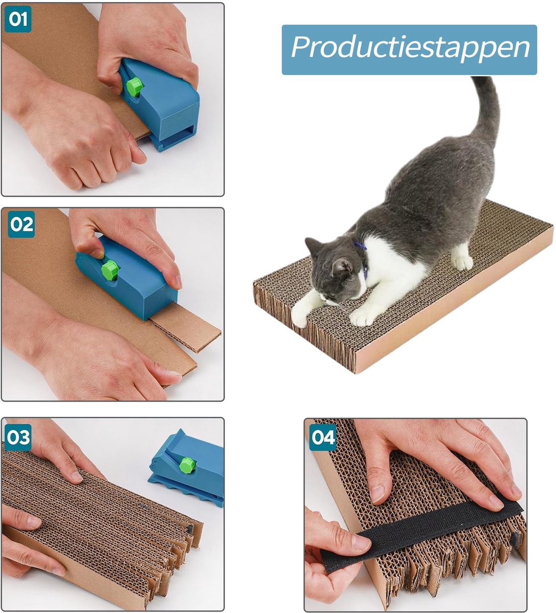 De verschillende en leukste kartonnen kattenkrabbers