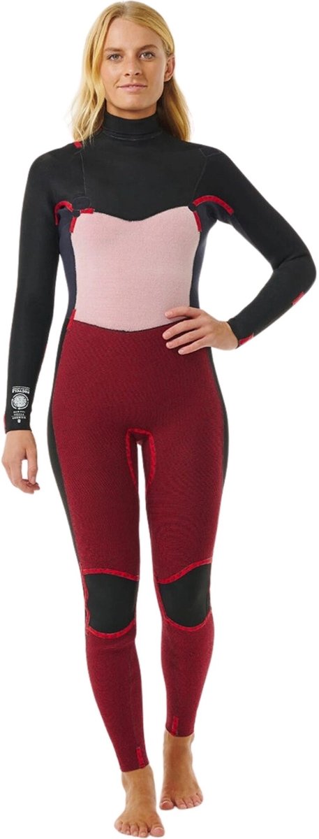 2025 Rip Curl Dames Dawn Patrol 3/2mm Borst Ritssluiting Wetsuit 14VWF