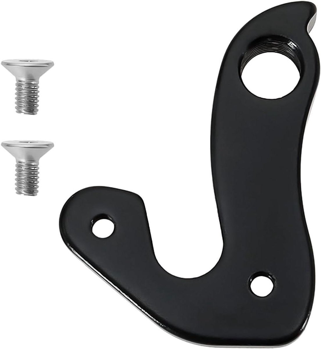 Allecto Plus - Fiets Derailleurhanger van Aluminium Legering | Achterderailleurhaak met Schroeven | Compatibel met Carrera en Whyte | Zilver/Zwart