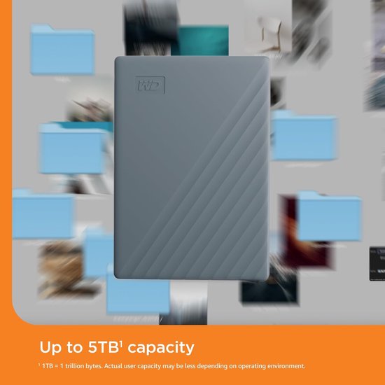 RFWR® Draagbare harde schijf 6 TB met USB-C, back-up software en 256-bits AES-encryptie van RFWR — afbeelding 3