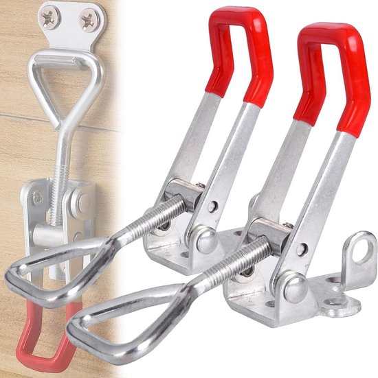 Toggle Klem, 4 Stuks Verstelbare Toggle Catch Toggle Latch Metalen Klemmen Voor Deur Kast Box Case Kofferbak Gereedschapskisten Yvan