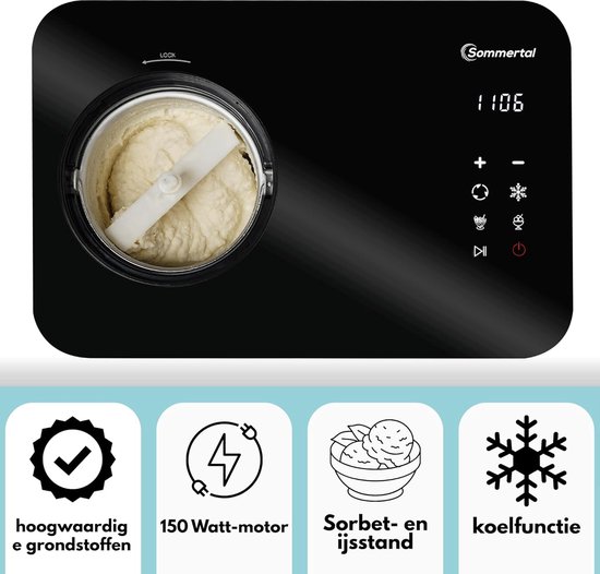 RFWR® 3-in-1 IJs- en Yoghurtmachine met Koelhoudfunctie - Zelf IJs Maken tot 1,5 L van RFWR — afbeelding 5