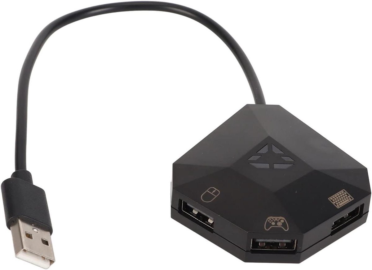 Toetsenbordmuisadapter - Compatibel met Switch, PS3, One, 360 - Aangepaste Toewijzing - FPS TPS RPG RTS Games - Verbeter de Game-ervaring