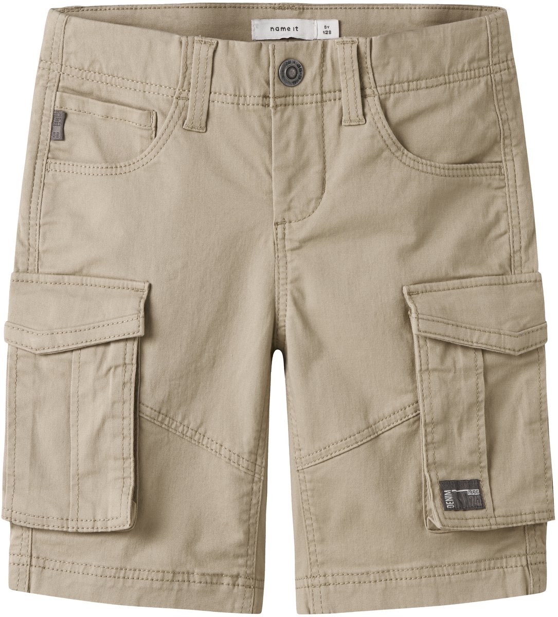 Name it zomer short jongens - cargo - taupe - Nkmryan