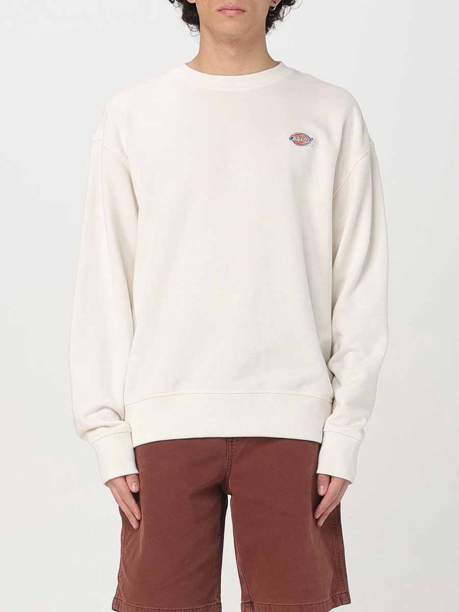 Crew Neck Sweatshirt Relaxed Fit Ecru Sweaters Creme