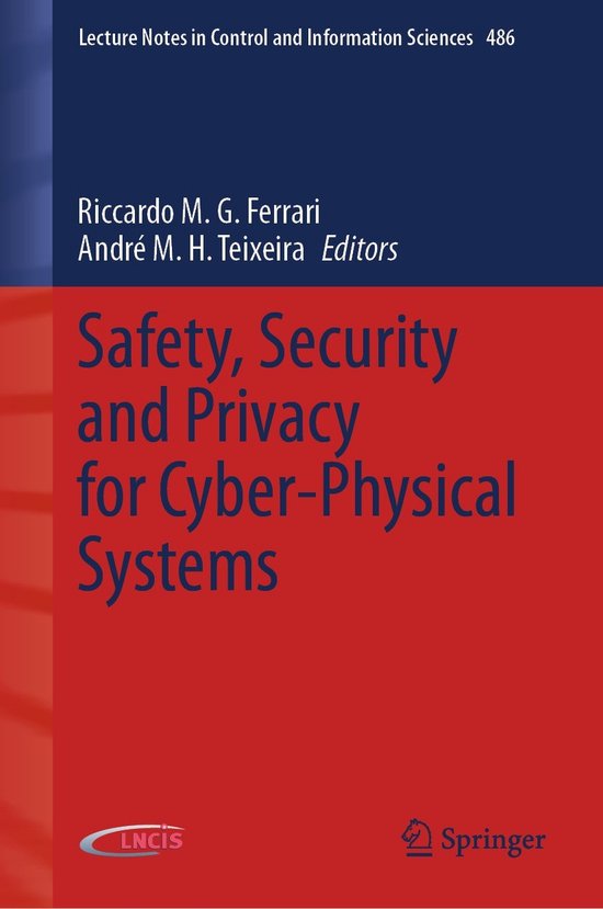 Safety Security and Privacy for Cyber Physical Systems - cover