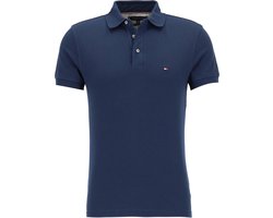 Tommy Hilfiger 1985 Slim Polo - heren poloshirt - donkerblauw