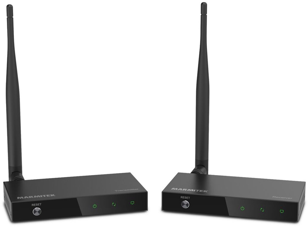 Marmitek TV Anywhere Wireless HD2 - Draadloze HDMI zender en ontvanger - Full HD 1080p - incl. infrarood verlenger - draadloos