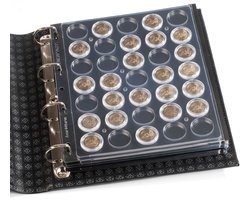 ENCAP, Bladen (4 rings) voor Munten Ø 30-31 mm. (30 st.) Transparant - afm: 240 x 282 mm.