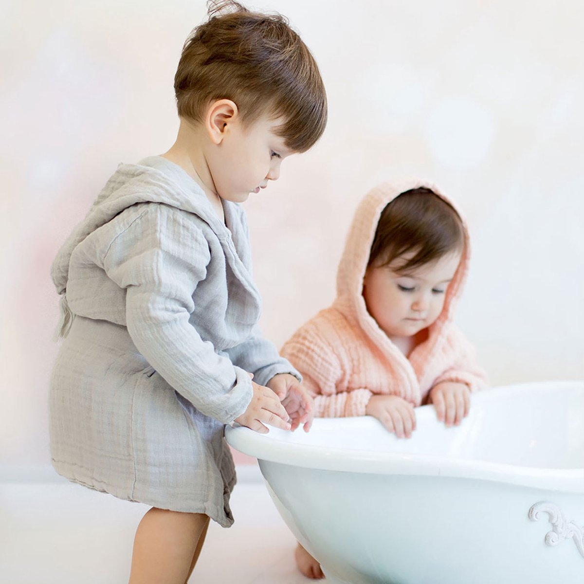 Kinderbadjas OrganicEra Biologische mousseline kinderbadjas