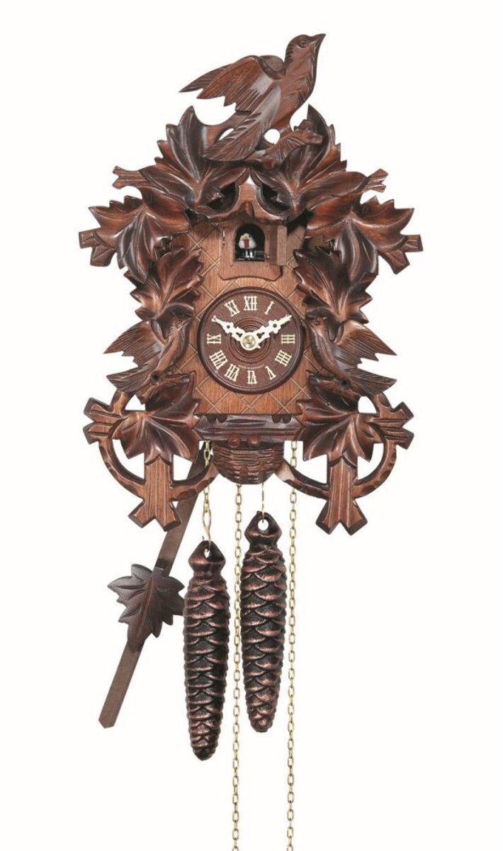 Engstler - 625 - Koekoeksklok - 1-daags kettinguurwerk - Notenhout - 26 cm
