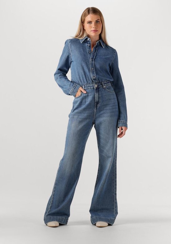 7 For All Mankind Tailored Jumpsuit Hilo Jumpsuits Dames - Blauw - Maat L