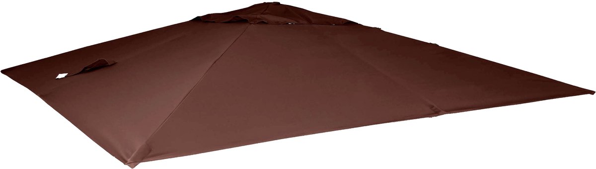 Vervangende hoes voor luxe zweefparasol MCW-A96, parasolhoes, 3x3 m (Ø 4,24 m), polyester ~ bruin