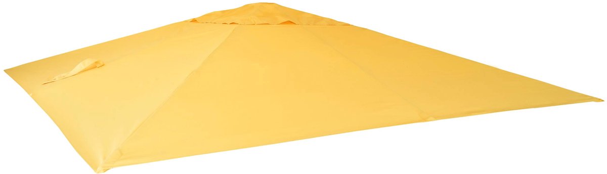 MCW Vervangende hoes voor luxe zweefparasol MCW-A96, parasolhoes, 3x4 m (Ø 5 m), polyester ~ geel