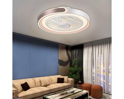 RFWR® Moderne Plafondventilator met Dimbare LED Lamp en Afstandsbediening