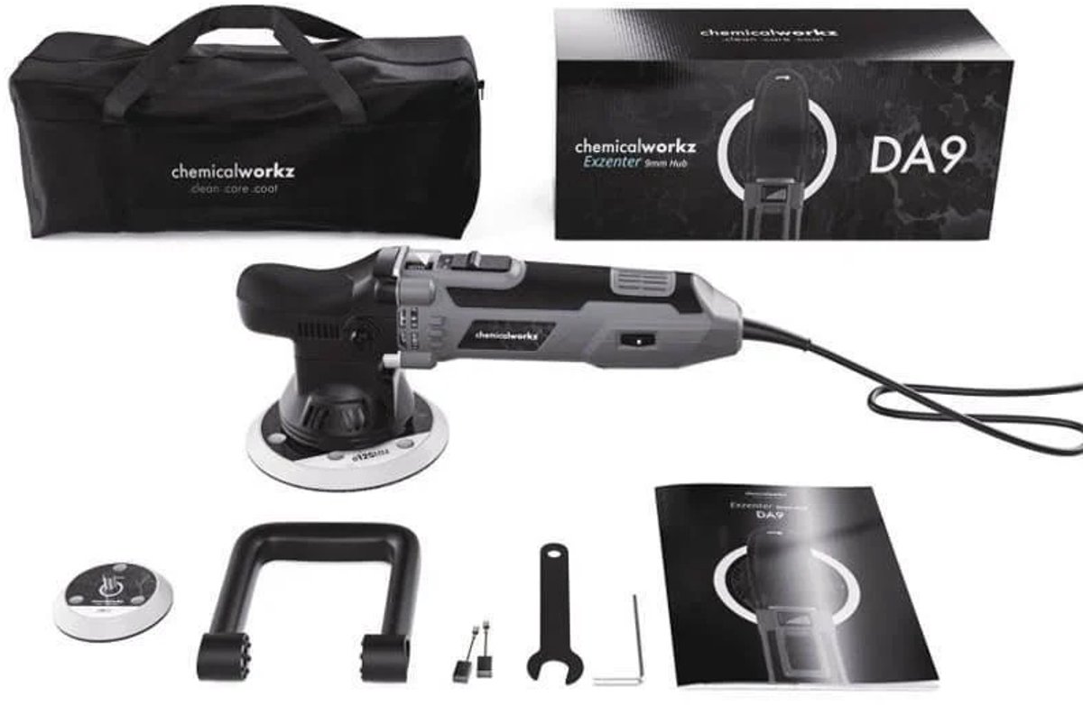 ChemicalWorkz® - DA9 Excentrische Polijstmachine 75mm - 125mm - 700Watt + Draagtas