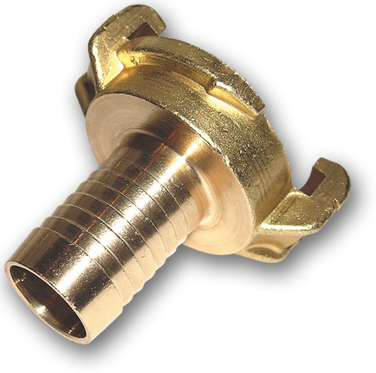Geka snelkoppeling met slangtule 1 inch (25 mm) – Messing klauwkoppeling – Professionele koppeling voor tuinslang en industrie