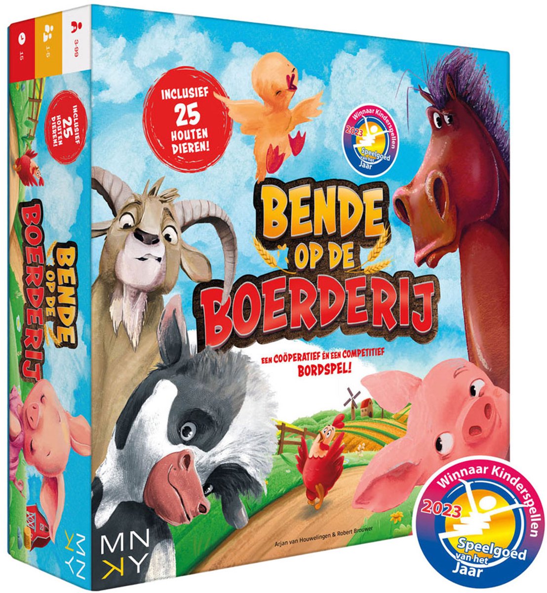 Rebo Rebo spel: Bende op de boerderij-bordspel. 3+