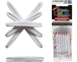 U-Lace Classic -  Elastische Veters - Wit - Mix-N-Match Pack