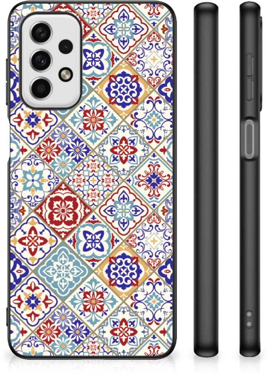 Samsung Galaxy A23 Marmeren Print Telefoonhoesje Tiles Color
