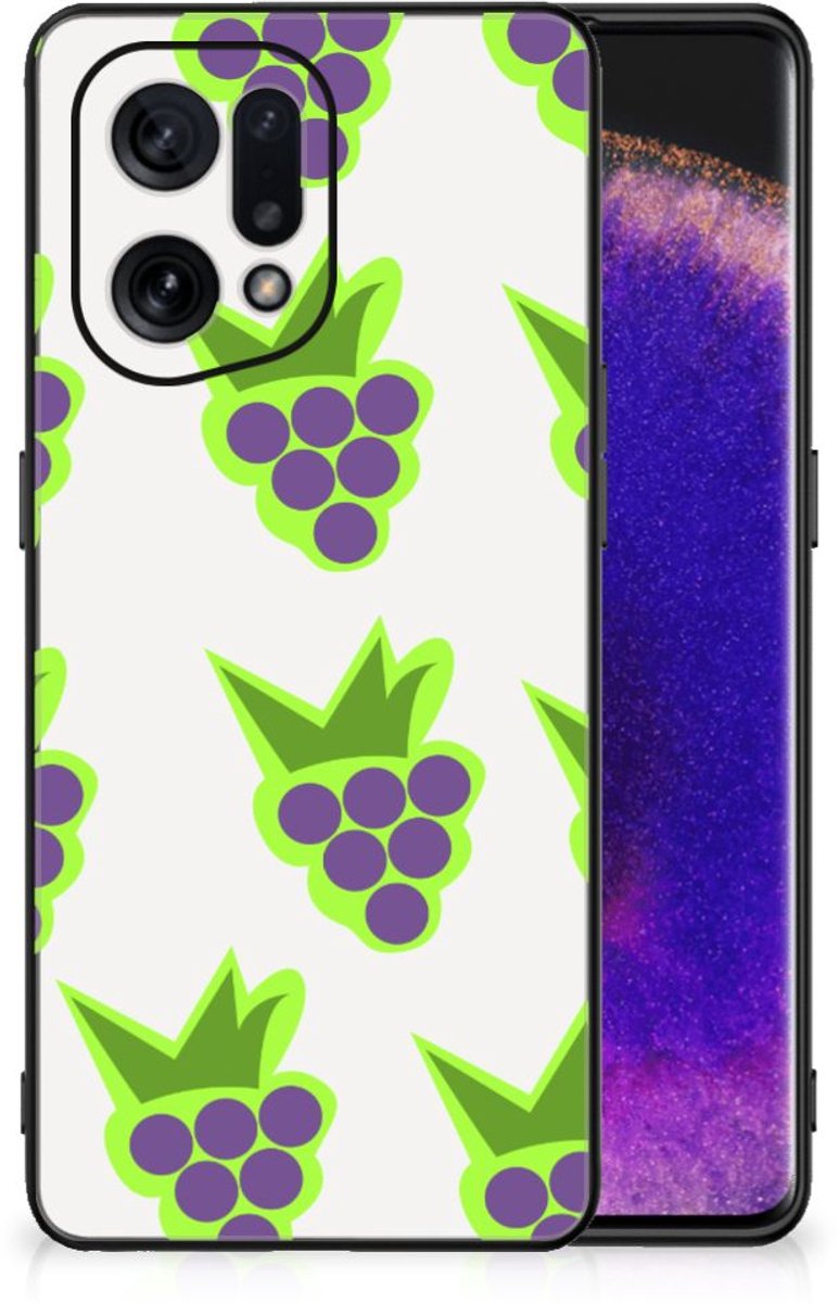 OPPO Find X5 Back Cover Hoesje Druiven