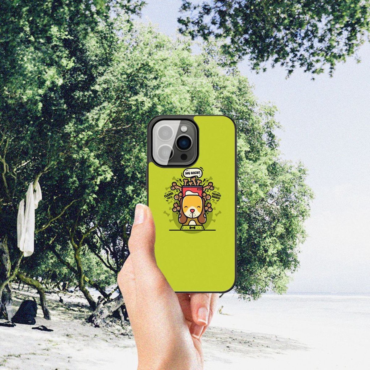 Back Cover voor iPhone 13 Pro Hoesje Doggy Biscuit