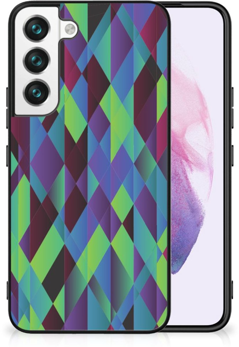 Samsung Galaxy S22 Backcover Abstract Green Blue