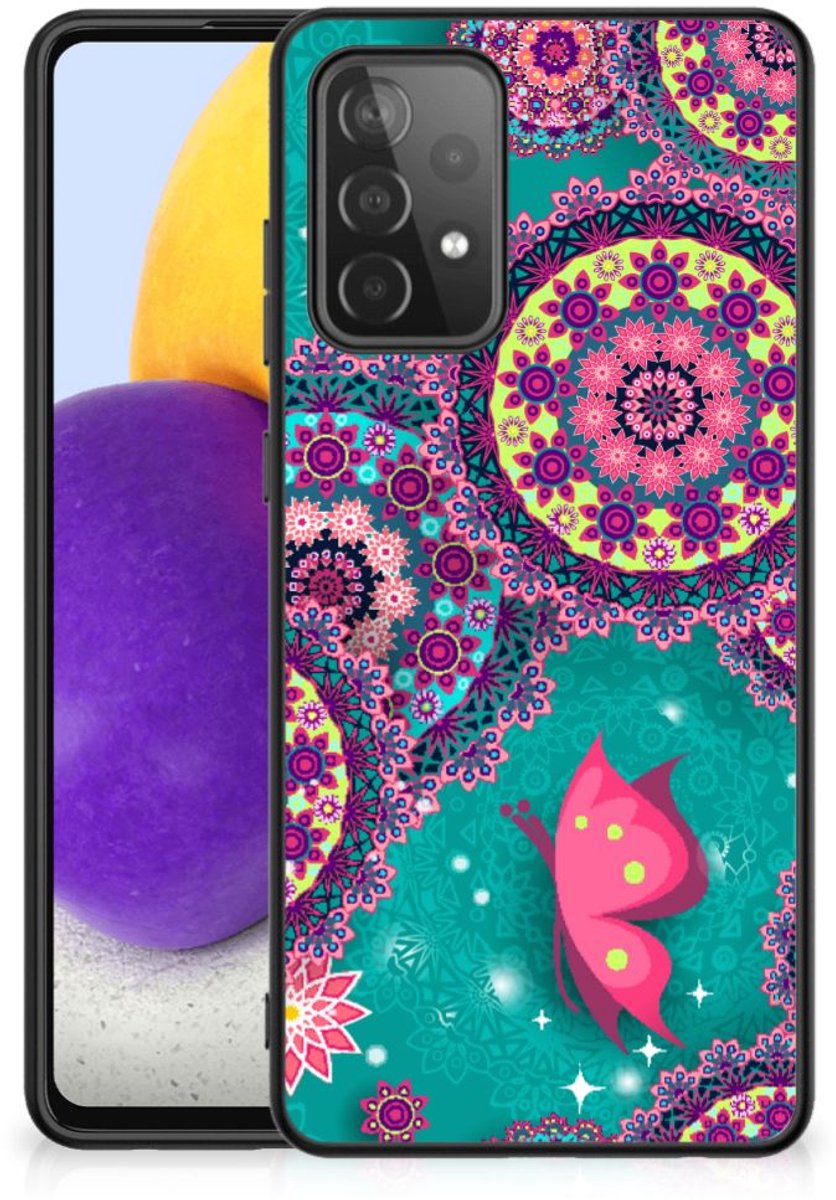 Samsung Galaxy A72 (5G/4G) Leuk Telefoonhoesje Cirkels en Vlinders