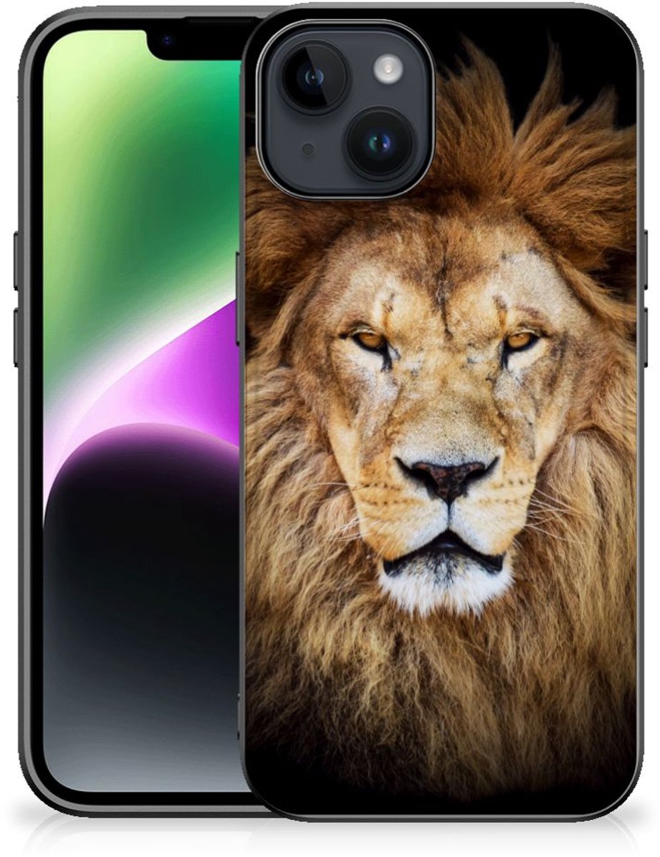 iPhone 15 Dierenprint Telefoonhoesje Leeuw