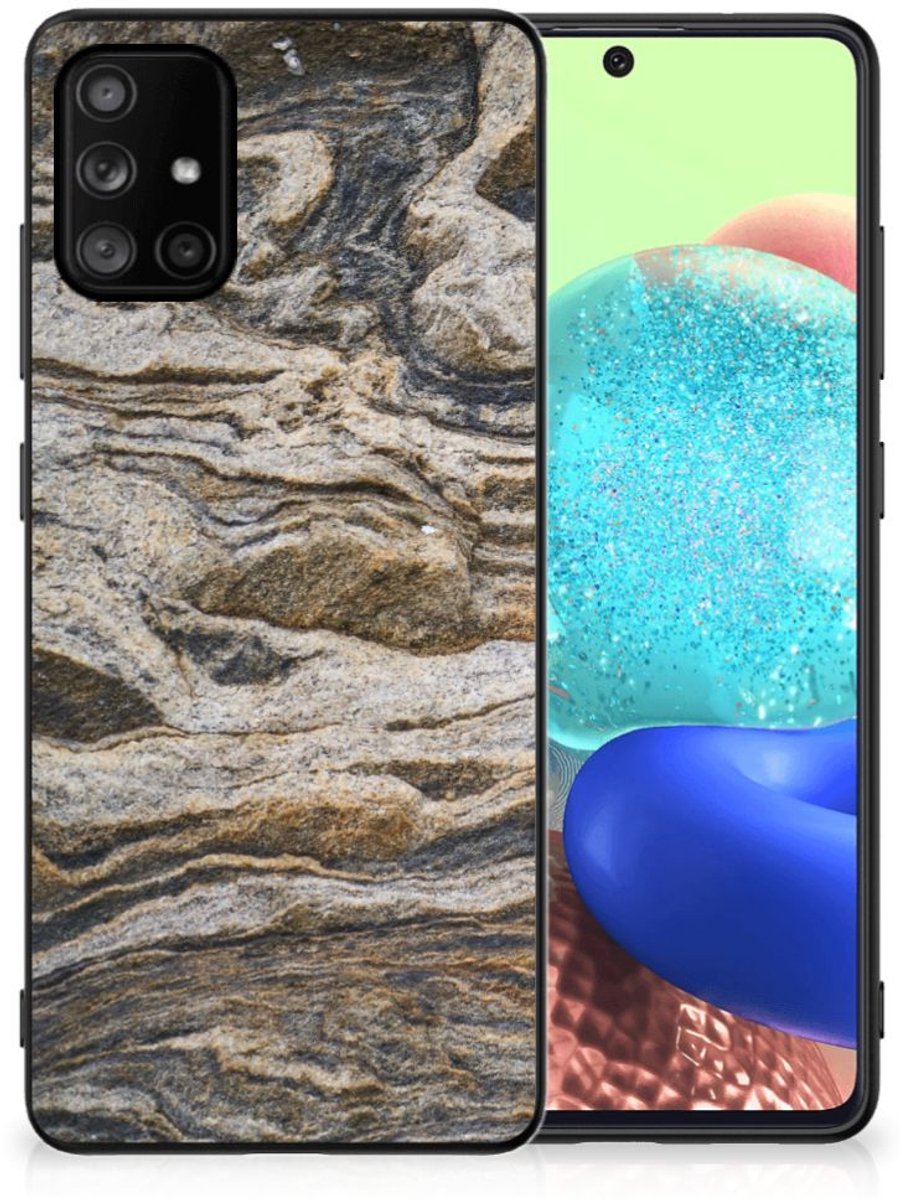 Samsung Galaxy A71 Marmeren Print Telefoonhoesje Steen