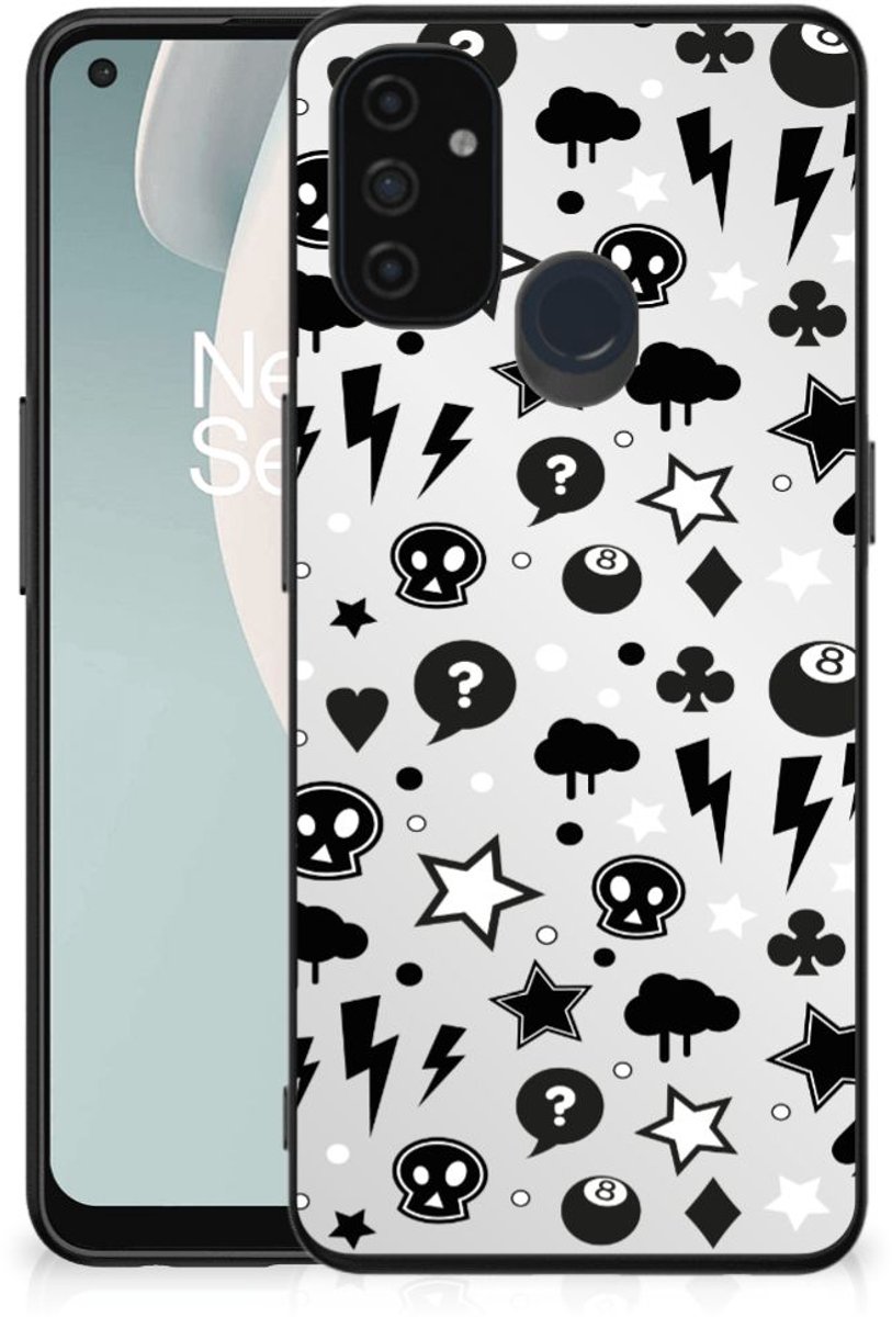 Back Cover voor Telefoonhoesje OnePlus Nord N100 Silver Punk