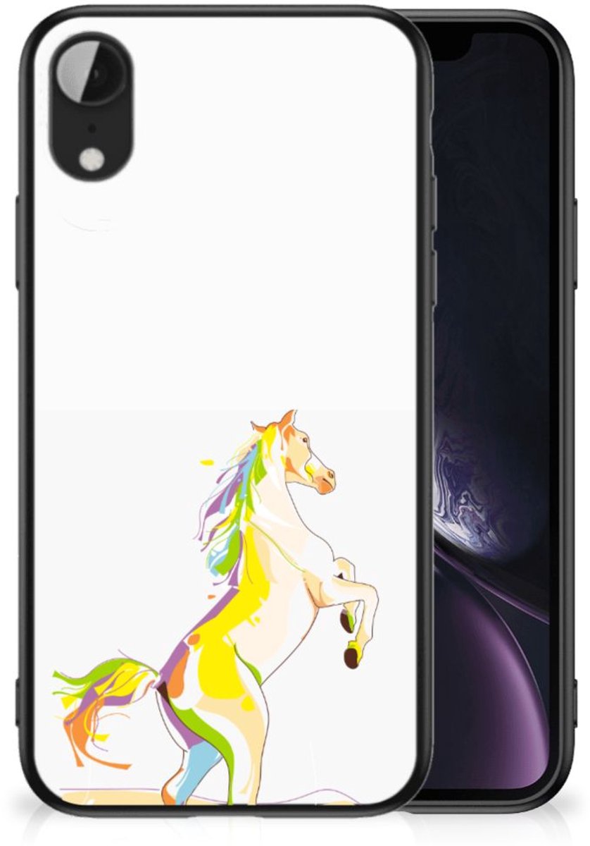 Apple iPhone XR Hoesje Horse Color