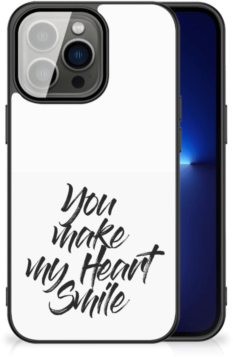 iPhone 13 Pro Telefoon Hoesje met tekst Heart Smile