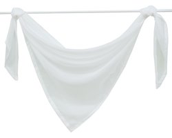 Transparant vouwgordijn - stijlvol en praktisch - 1 stuk - 100% polyester