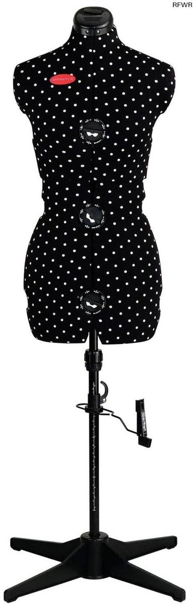 RFWR® Verstelbare Paspop met Polka Dots - Maat S (36-42)