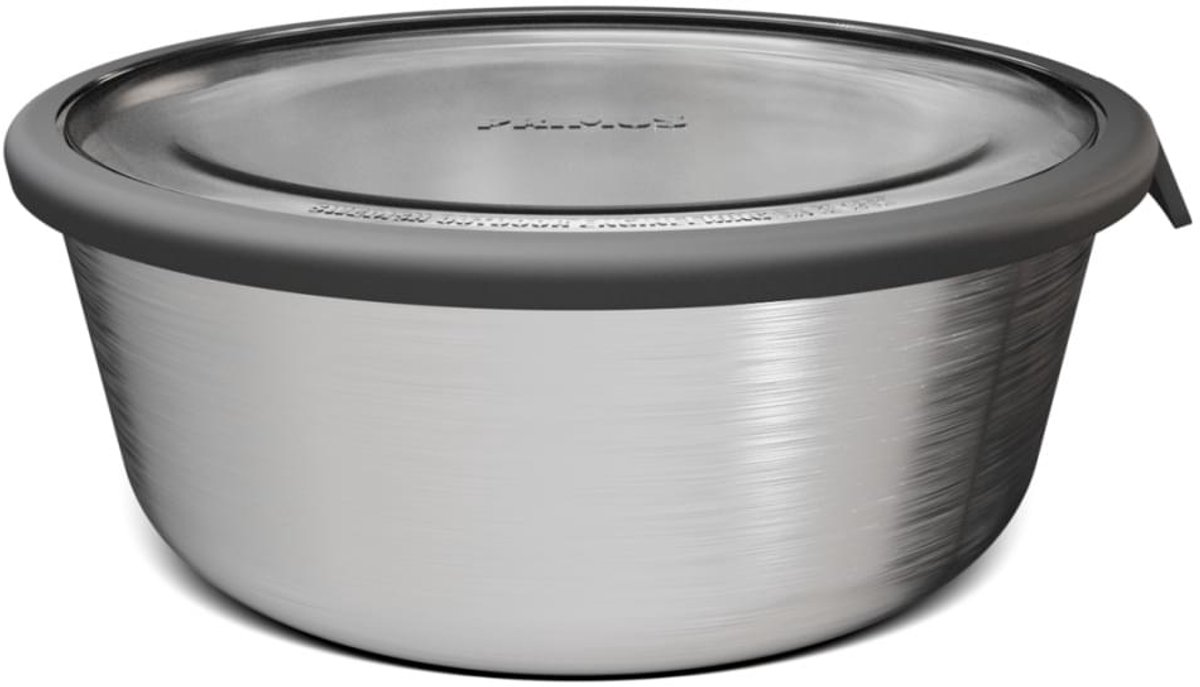 Primus Prepping Bowl 1.0L – Lichtgewicht & Robuuste RVS Schaal met BPA-vrije Lekvrije Deksel – Compact & Stapelbaar – Ideaal voor Kamperen en Outdoor