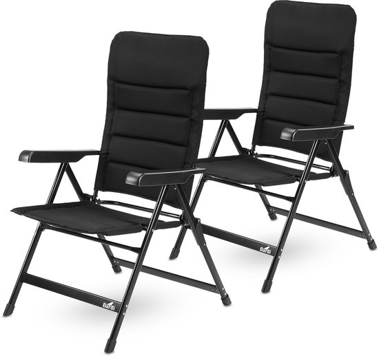 Trvlmore Campingstoel Luxe - Opvouwbaar - 150kg Draagvermogen - Grijs