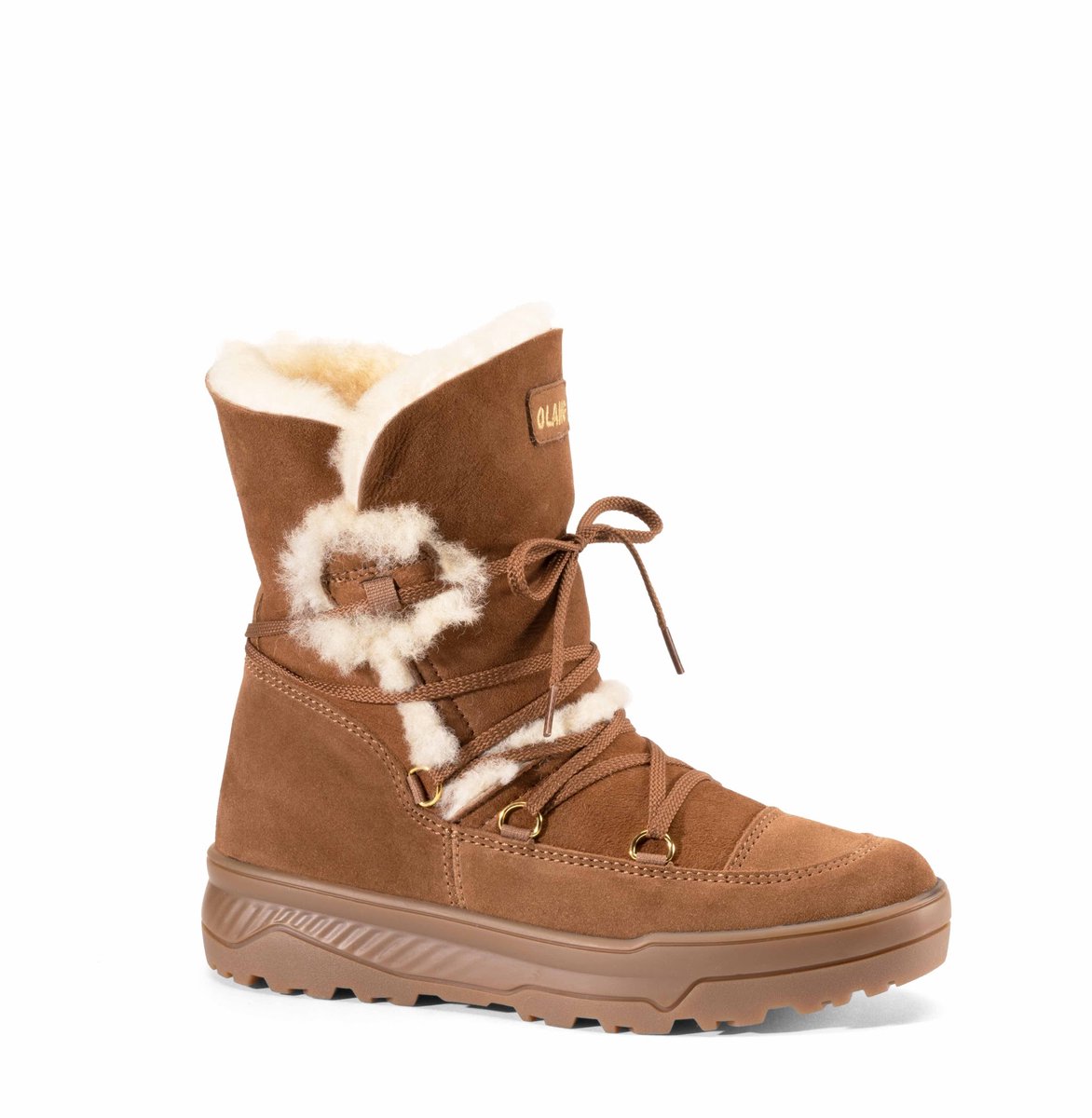 Olang Tanya Snowboots Dames Cuoio Bruin