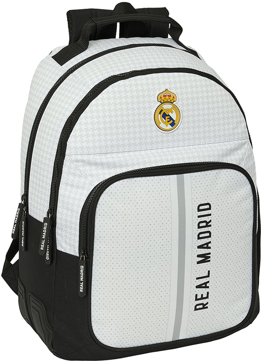 Real Madrid - Rugzak - 3 vakken - laptopvak - Wit