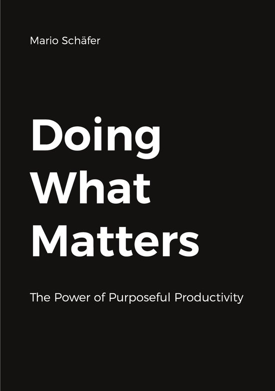 Doing What Matters - cover